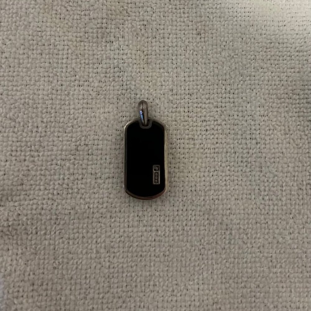 David Yurman Dog Tag Pendant – Sterling Silver